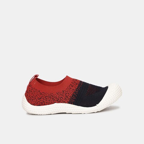 Bubblegummers navy colorblocked casual slip-on sneaker shoes for kids
